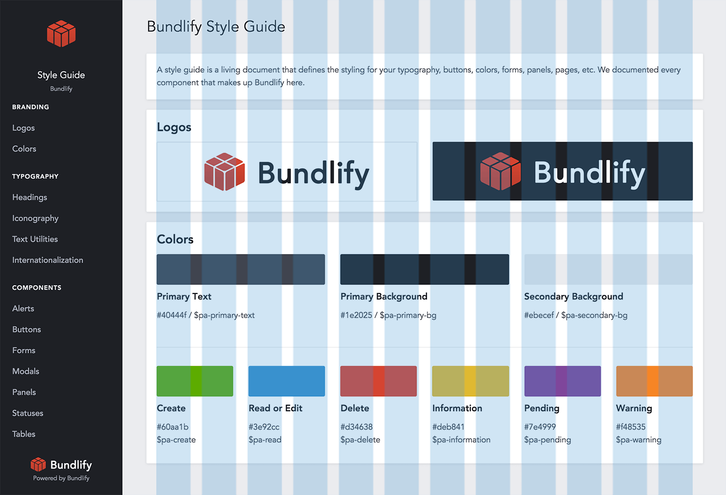 Grid in a Style Guide