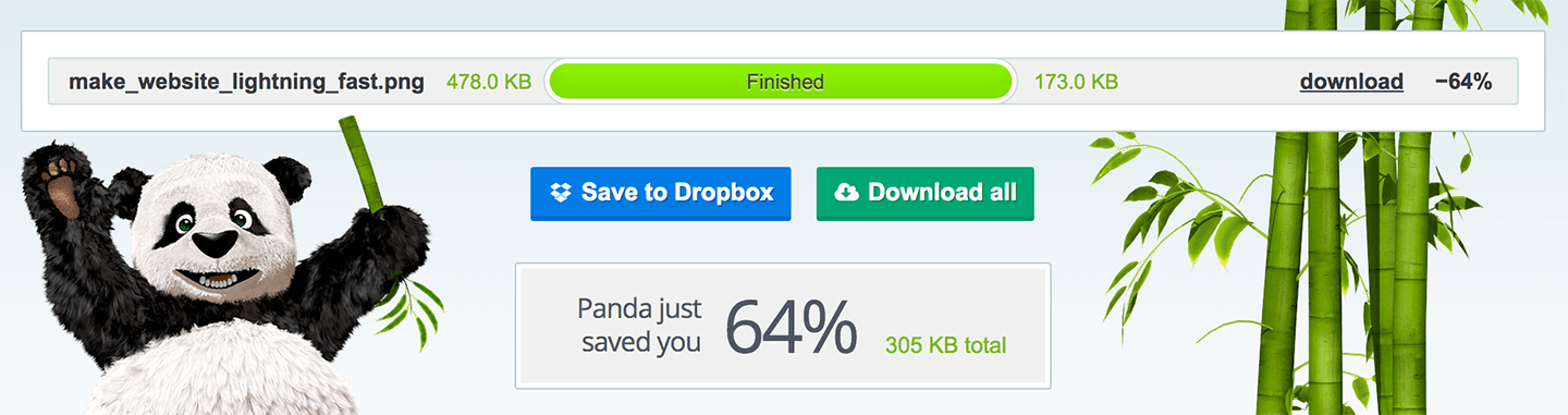 TinyPNG saved file size