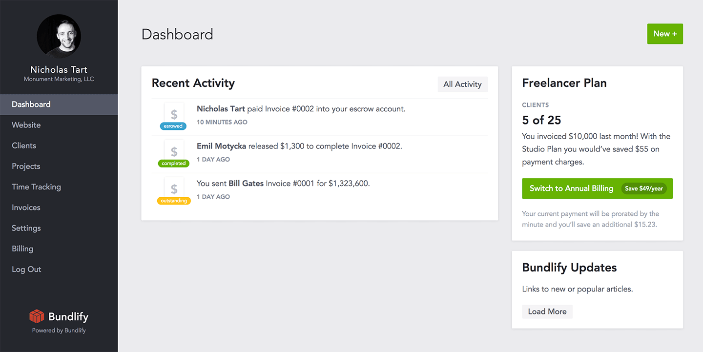 MVP Mission Dashboard Mockup